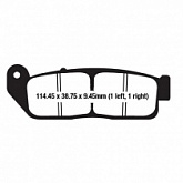 Колодки тормозные EBC FA672HH