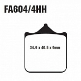 Колодки тормозные EBC GPFAX604/4HH