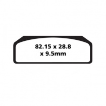 Колодки тормозные EBC GPFAX611HH