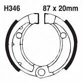 Колодки тормозные EBC H346