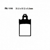 Колодки тормозные EBC SFA116