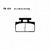 Колодки тормозные EBC SFA151