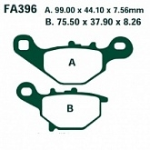 Колодки тормозные EBC SFA396HH