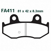 Колодки тормозные EBC SFA411HH