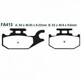 Колодки тормозные EBC SFA413
