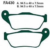 Колодки тормозные EBC SFA430