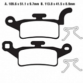 Колодки тормозные EBC SFA492
