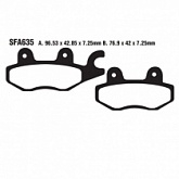 Колодки тормозные EBC SFA635