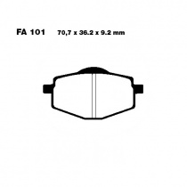 Колодки тормозные EBC SFAC101