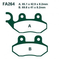 Колодки тормозные EBC SFAC264 