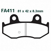 Колодки тормозные EBC SFAC411