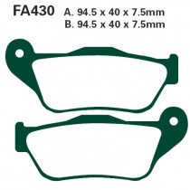 Колодки тормозные EBC SFAC430 