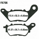 Колодки тормозные EBC SFAC706