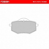 Колодки тормозные Ferodo FDB591P