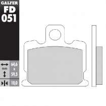 Колодки тормозные Galfer FD051G1054