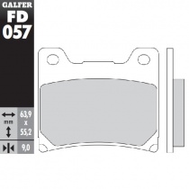 Колодки тормозные Galfer FD057G1054