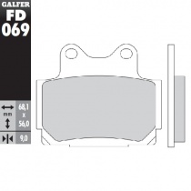 Колодки тормозные Galfer FD069G1370