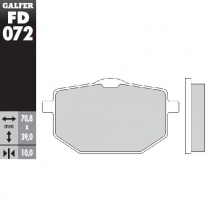 Колодки тормозные Galfer FD072G1054