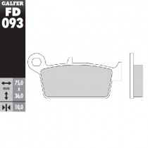 Колодки тормозные Galfer FD093G1396