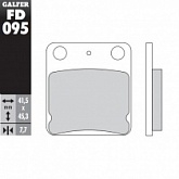 Колодки тормозные Galfer FD095G1396