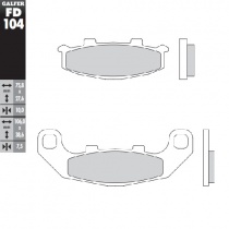 Колодки тормозные Galfer FD104G1054