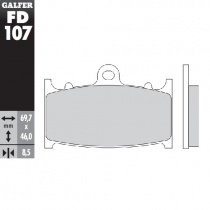 Колодки тормозные Galfer FD107G1054