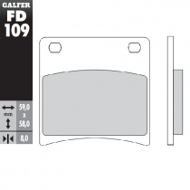 Колодки тормозные Galfer FD109G1054