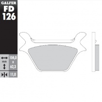 Колодки тормозные Galfer FD126G1054