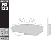 Колодки тормозные Galfer FD133G1651