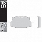 Колодки тормозные Galfer FD136G1054