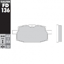 Колодки тормозные Galfer FD136G1054