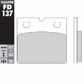 Колодки тормозные Galfer FD137G1054