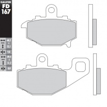 Колодки тормозные Galfer FD167G1054