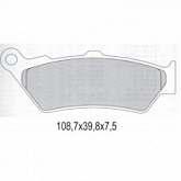 Колодки тормозные Galfer FD172G1054