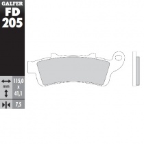 Колодки тормозные Galfer FD205G1054