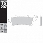 Колодки тормозные Galfer FD207G1380