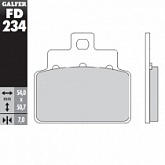 Колодки тормозные Galfer FD234G1054