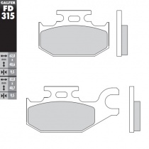 Колодки тормозные Galfer FD315G1054