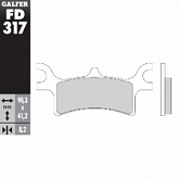 Колодки тормозные Galfer FD317G1397