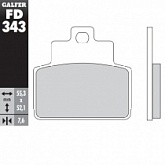 Колодки тормозные Galfer FD343G1054