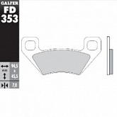 Колодки тормозные Galfer FD353G1054