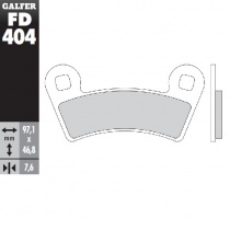 Колодки тормозные Galfer FD404G1397