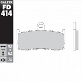 Колодки тормозные Galfer FD414G1375
