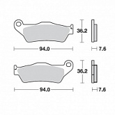 Колодки тормозные Moto-Master 093011
