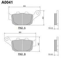 Колодки тормозные Nissin 2P204NS