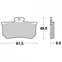 Колодки тормозные SBS 599HF