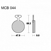 Колодки тормозные TRW Lucas MCB44