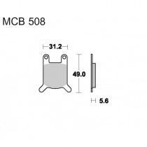 Колодки тормозные TRW Lucas MCB508