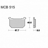 Колодки тормозные TRW Lucas MCB515