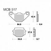Колодки тормозные TRW Lucas MCB517